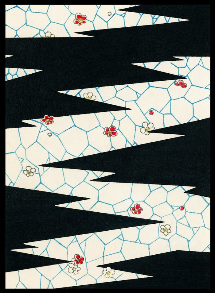 Watanabe Seitei Flowers on a Footpath Art Print_Sugar & Canvas_Watanabe Seitei