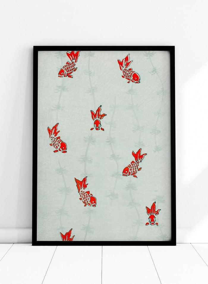 Watanabe Seitei Gold Fish Art Print_Sugar & Canvas_Watanabe Seitei