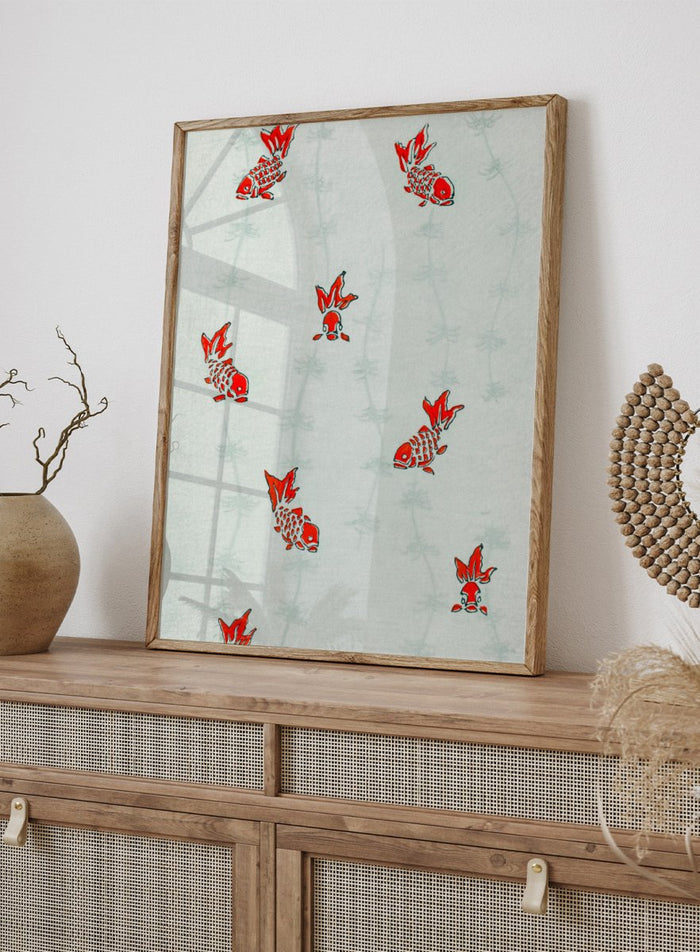 Watanabe Seitei Gold Fish Art Print_Sugar & Canvas_Watanabe Seitei