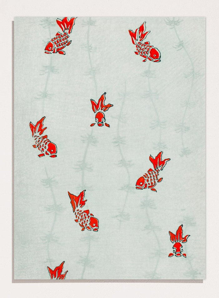 Watanabe Seitei Gold Fish Art Print_Sugar & Canvas_Watanabe Seitei