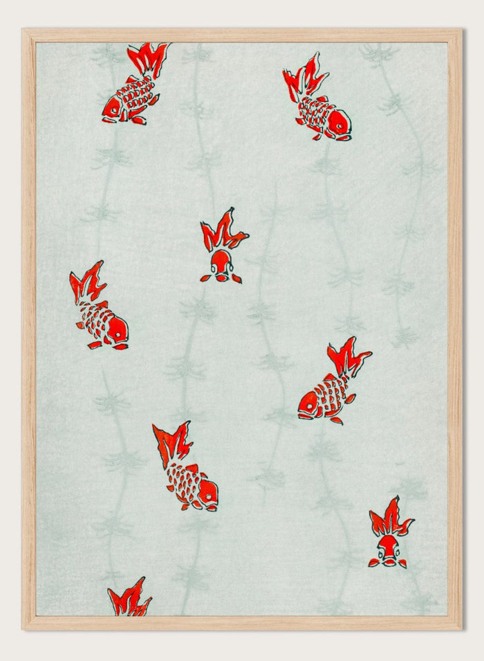 Watanabe Seitei Gold Fish Art Print_Sugar & Canvas_Watanabe Seitei
