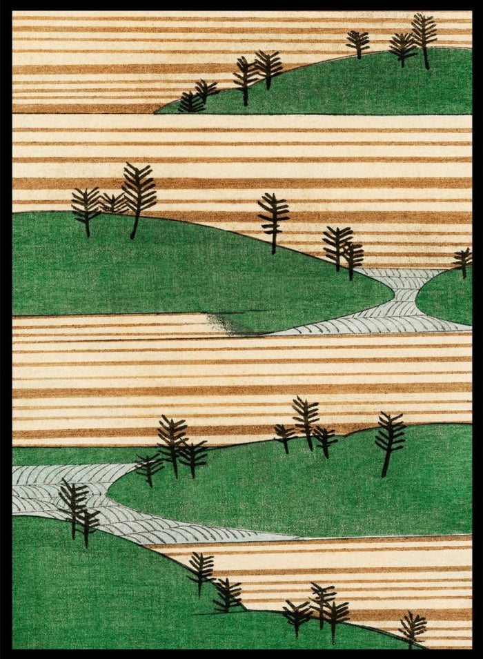 Watanabe Seitei Landscape Illustration Art Print_Sugar & Canvas_Watanabe Seitei