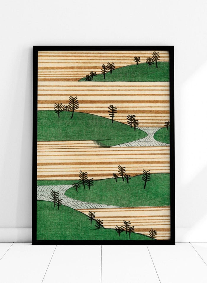 Watanabe Seitei Landscape Illustration Art Print_Sugar & Canvas_Watanabe Seitei