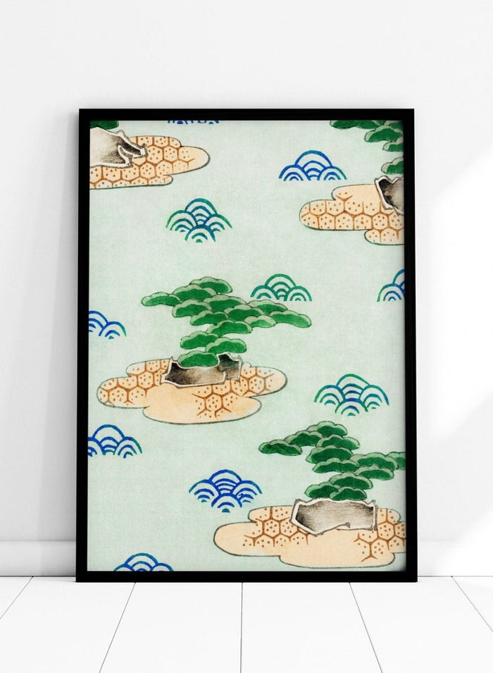 Watanabe Seitei Landscape Illustration Art Print_Sugar & Canvas_Watanabe Seitei