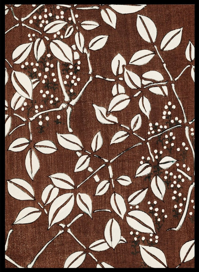 Watanabe Seitei Leaf Pattern Art Print_Sugar & Canvas_Watanabe Seitei