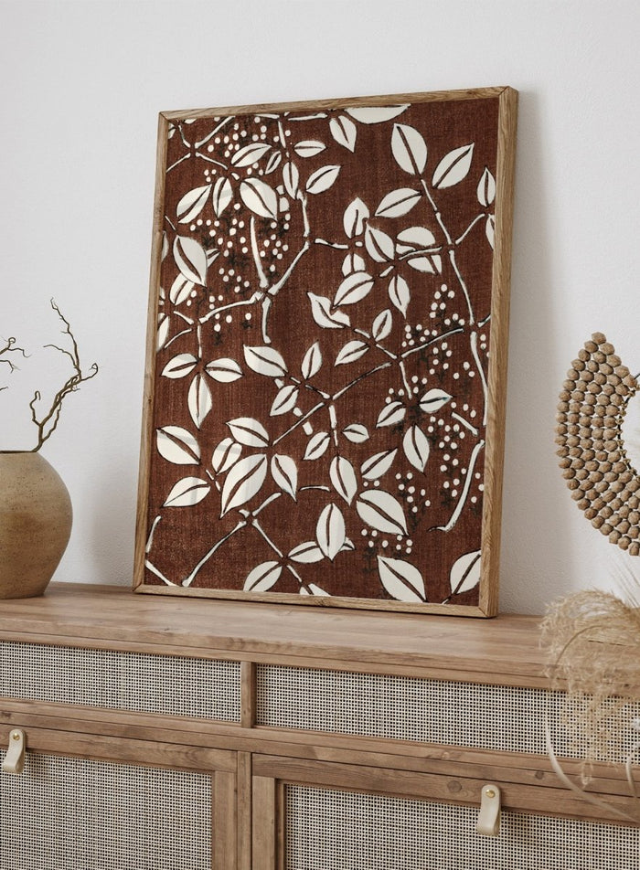 Watanabe Seitei Leaf Pattern Art Print_Sugar & Canvas_Watanabe Seitei