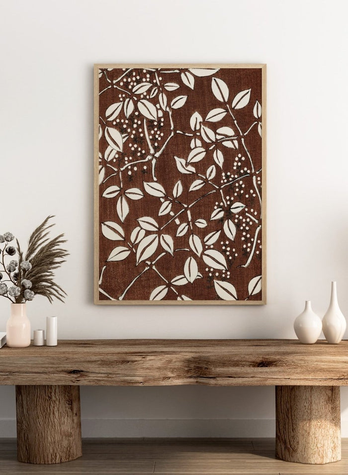 Watanabe Seitei Leaf Pattern Art Print_Sugar & Canvas_Watanabe Seitei