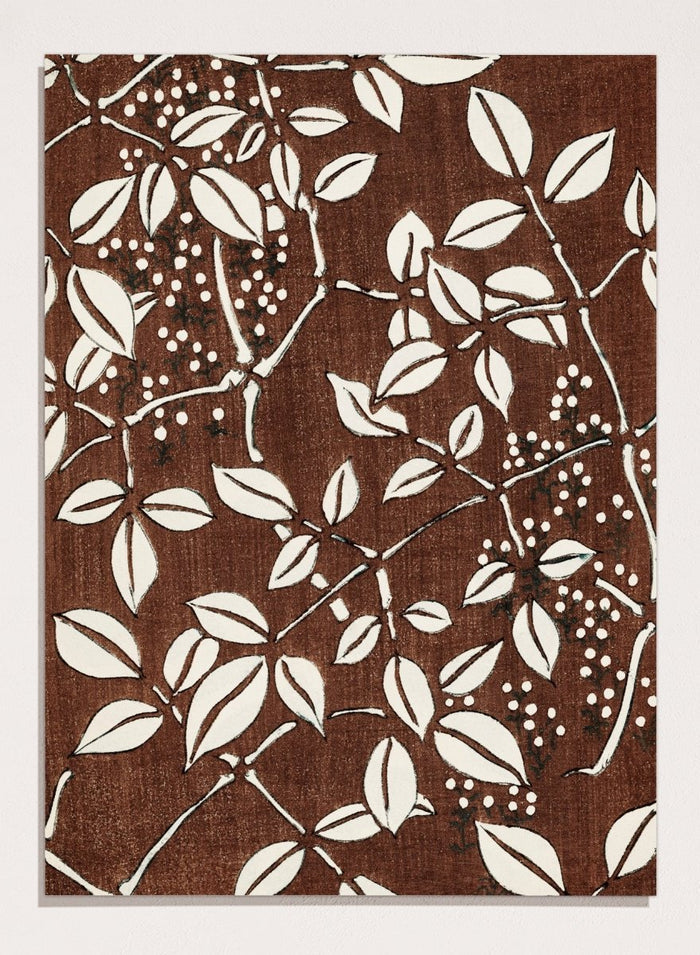 Watanabe Seitei Leaf Pattern Art Print_Sugar & Canvas_Watanabe Seitei