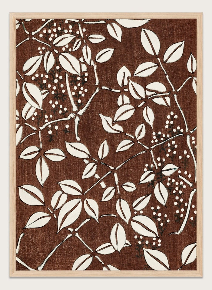 Watanabe Seitei Leaf Pattern Art Print_Sugar & Canvas_Watanabe Seitei