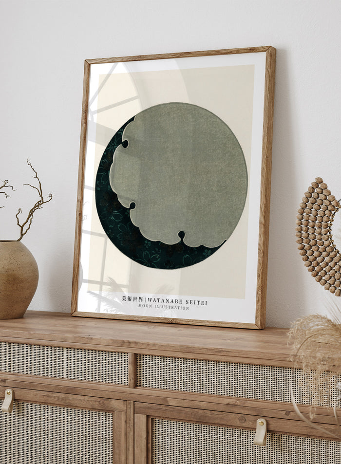 Watanabe Seitei Moon Illustration Art Print
