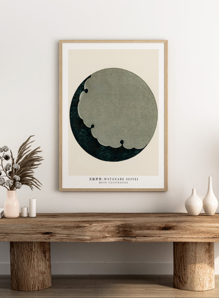 Watanabe Seitei Moon Illustration Art Print