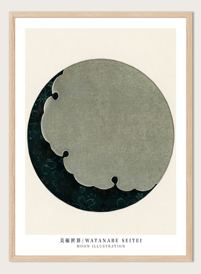 Watanabe Seitei Moon Illustration Art Print