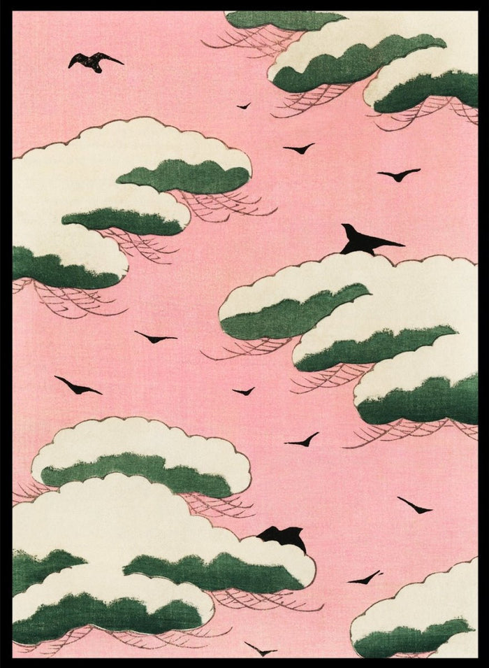 Watanabe Seitei Pink Sky Art Print_Sugar & Canvas_Watanabe Seitei