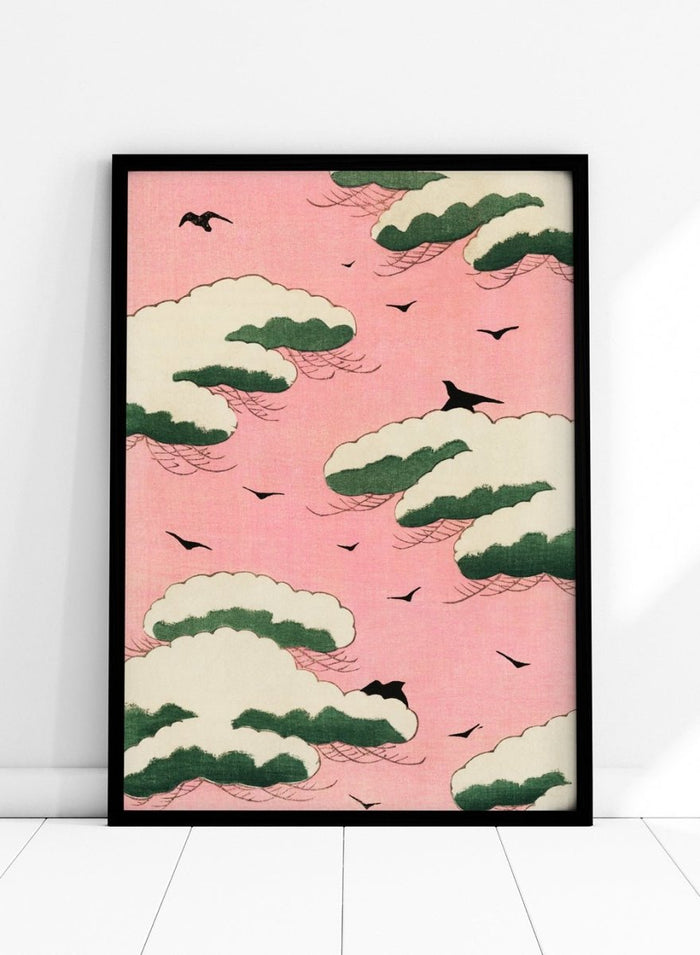 Watanabe Seitei Pink Sky Art Print_Sugar & Canvas_Watanabe Seitei