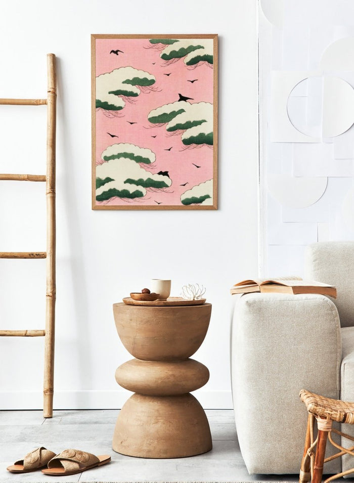Watanabe Seitei Pink Sky Art Print_Sugar & Canvas_Watanabe Seitei