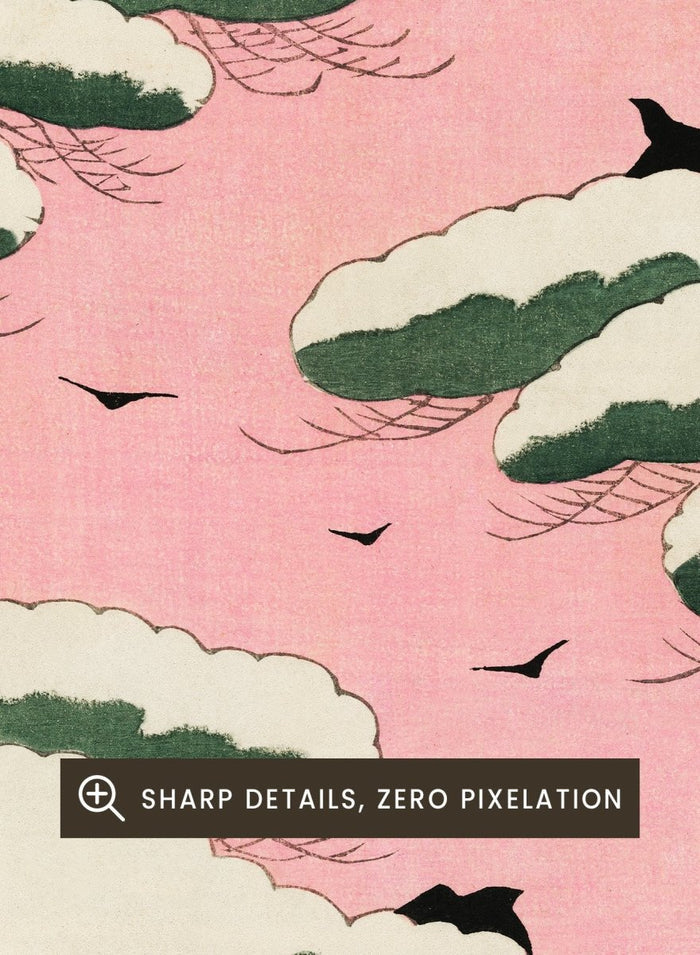 Watanabe Seitei Pink Sky Art Print_Sugar & Canvas_Watanabe Seitei