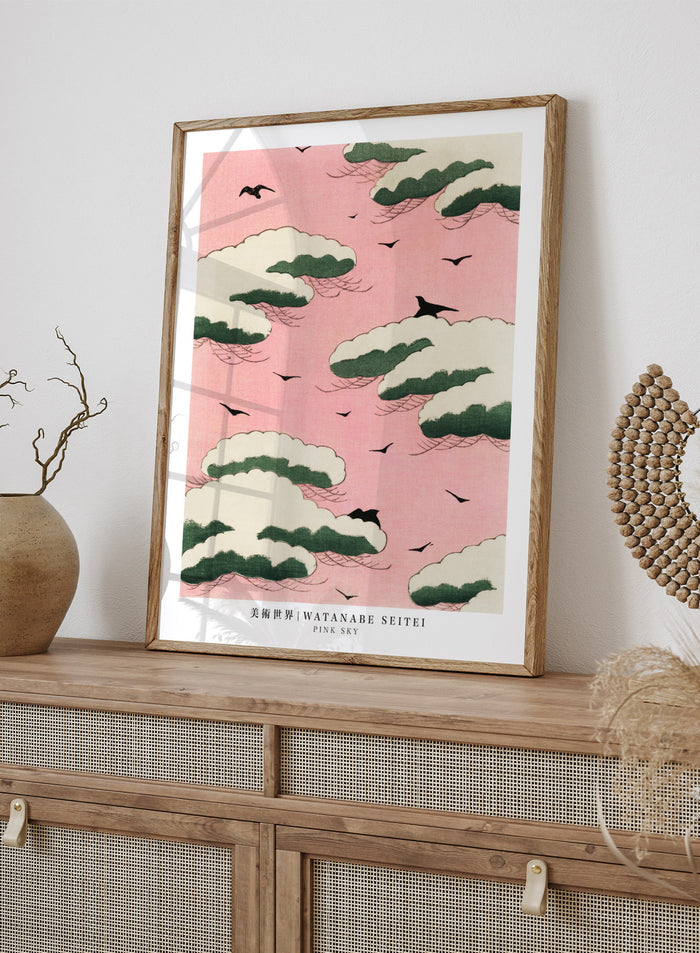 Watanabe Seitei Pink Sky Art Print