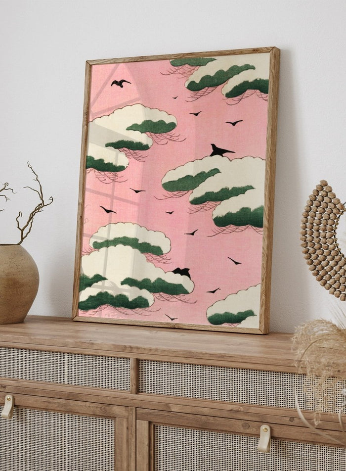 Watanabe Seitei Pink Sky Art Print_Sugar & Canvas_Watanabe Seitei