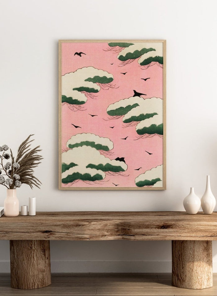 Watanabe Seitei Pink Sky Art Print_Sugar & Canvas_Watanabe Seitei