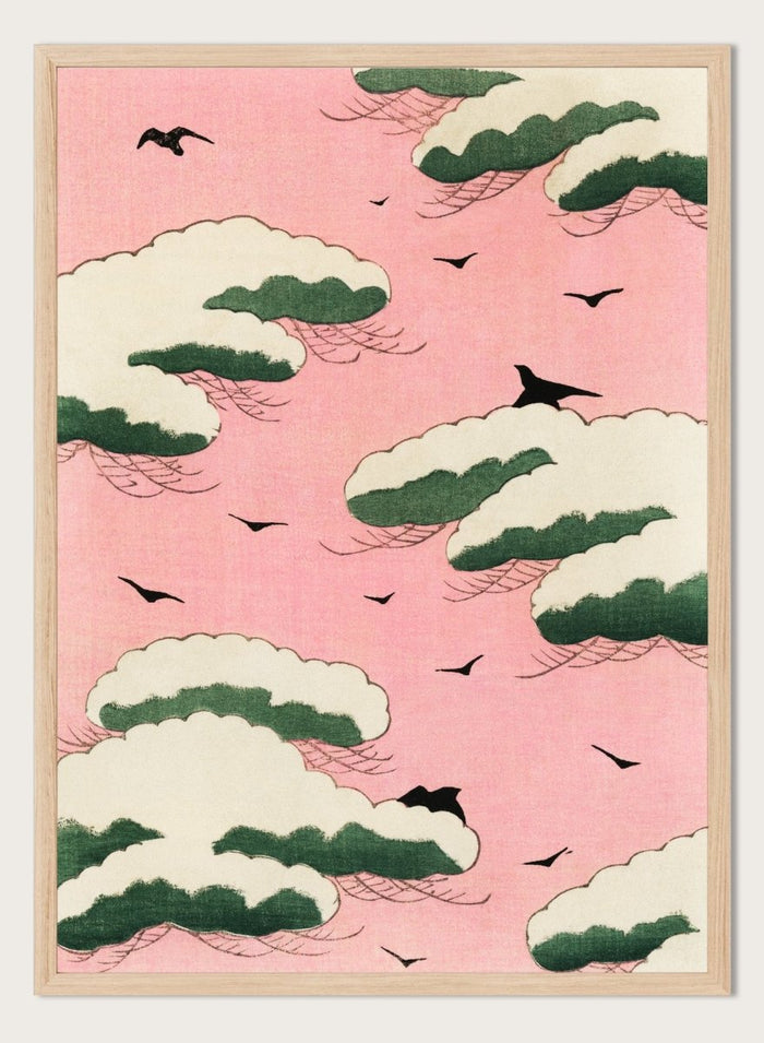 Watanabe Seitei Pink Sky Art Print_Sugar & Canvas_Watanabe Seitei