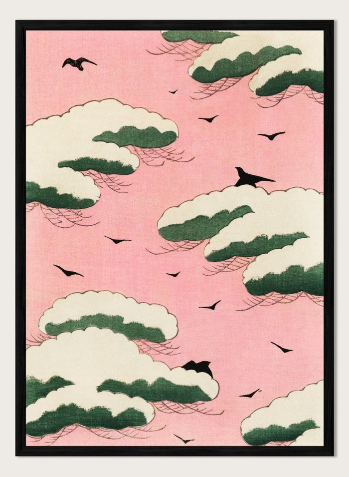 A4/8x12 inches (Framing Available) / Black Wood Frame