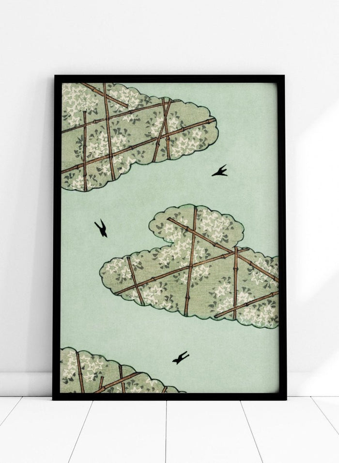 Watanabe Seitei Sky Illustration Art Print_Sugar & Canvas_Watanabe Seitei