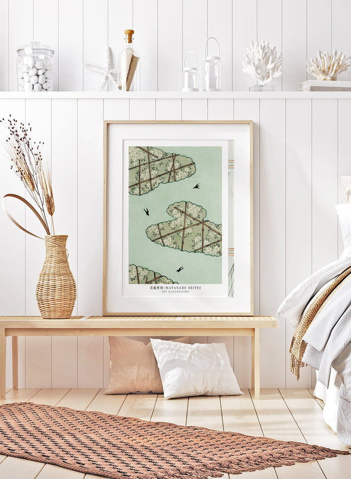 Watanabe Seitei Sky Illustration Art Print_Sugar & Canvas