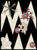 Watanabe Seitei Snow Flakes Illustration Art Print_Sugar & Canvas_Watanabe Seitei