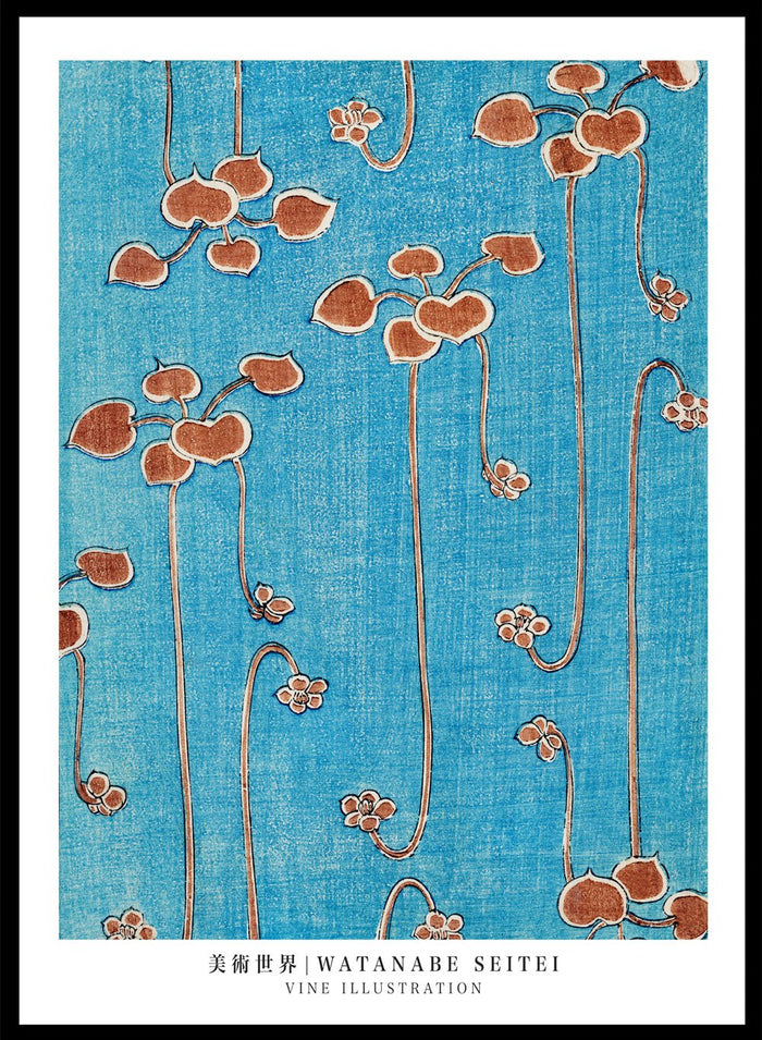 Watanabe Seitei Vine Illustration Art Print_Sugar & Canvas