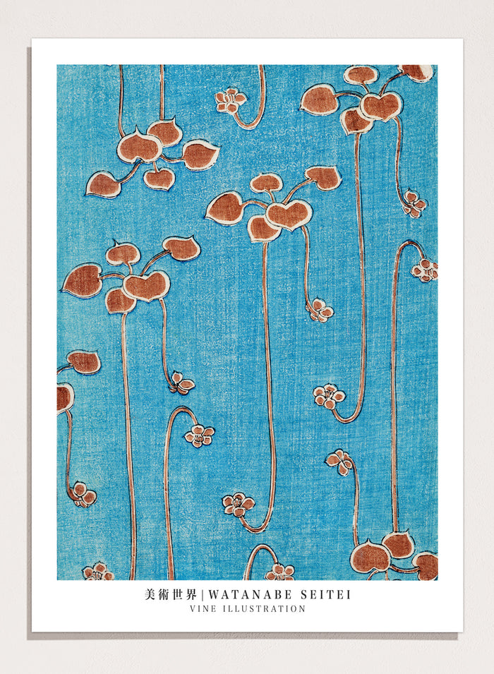 Watanabe Seitei Vine Illustration Art Print