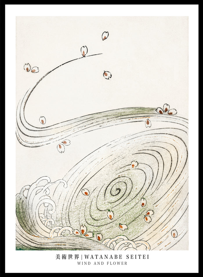 Watanabe Seitei Wind and Flower Art Print