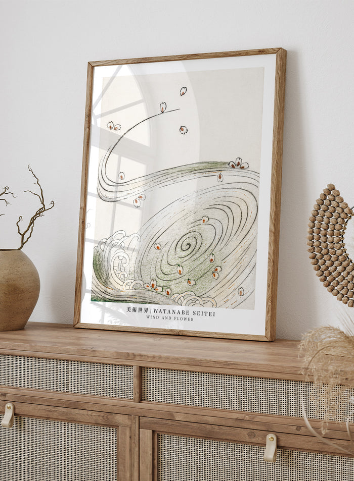 Watanabe Seitei Wind and Flower Art Print