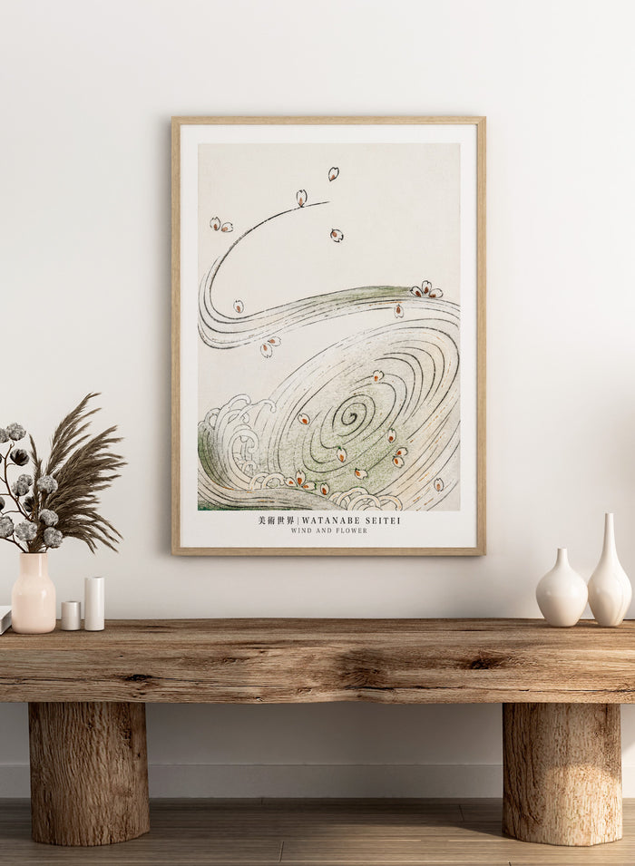 Watanabe Seitei Wind and Flower Art Print