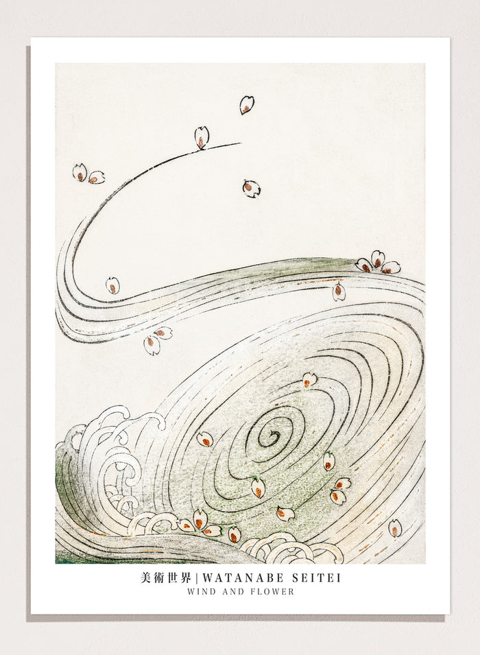 Watanabe Seitei Wind and Flower Art Print