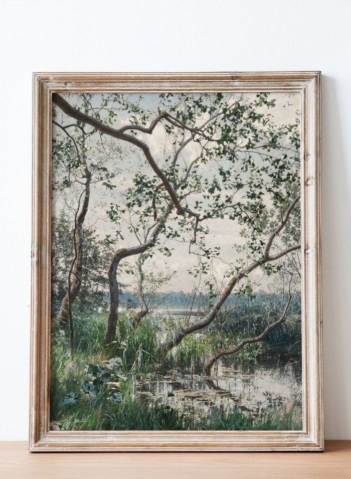 "Water Vegetation, Motif from Östergötland" Art Print_Sugar & Canvas_Johan Krouthén