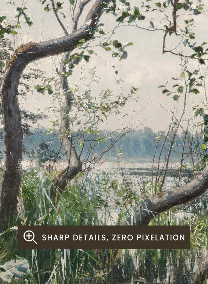 "Water Vegetation, Motif from Östergötland" Art Print_Sugar & Canvas_Johan Krouthén