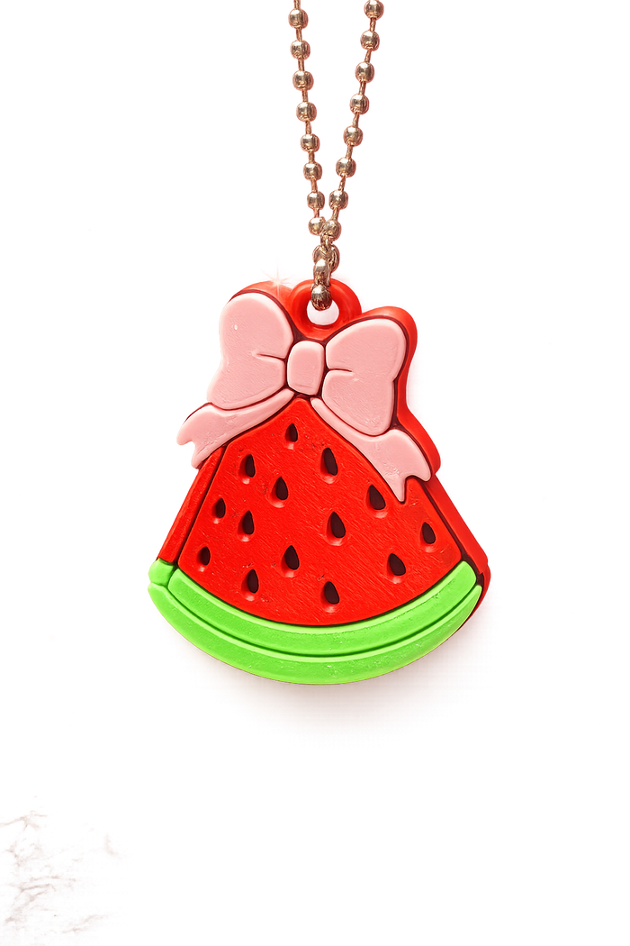 Watermelon with bow can tab opener