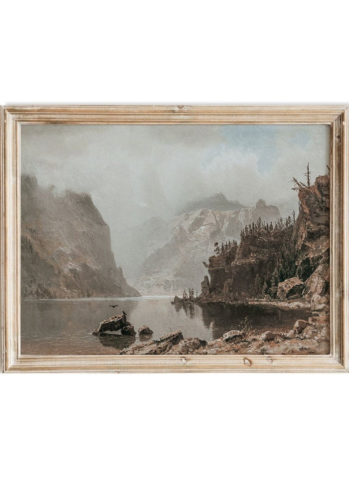 "Western Landscape" Art Print_Sugar & Canvas_Albert Bierstadt