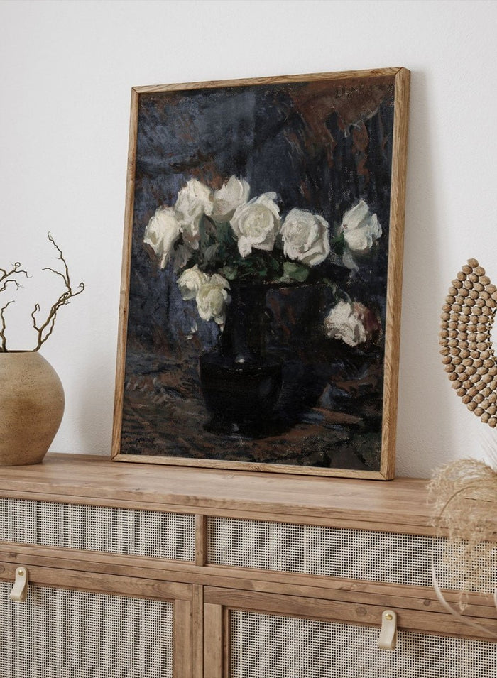 "White Roses" Art Print_Sugar & Canvas_Leon Wyczółkowski