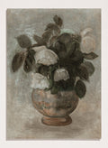 "White Roses" Art Print