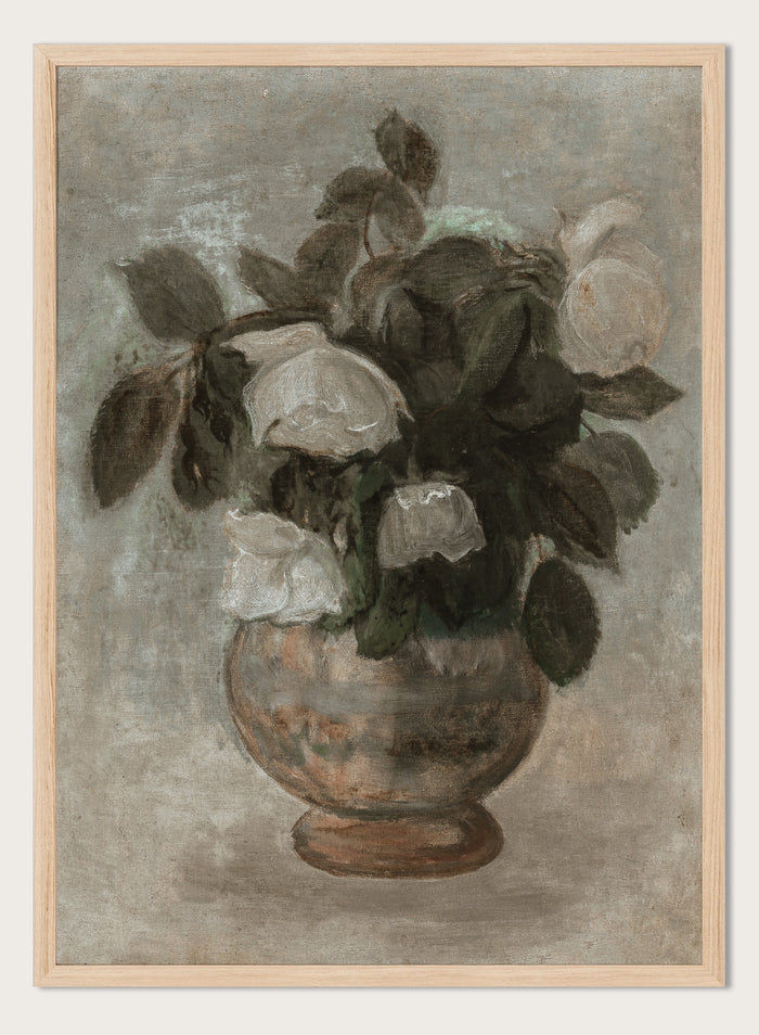 "White Roses" Art Print