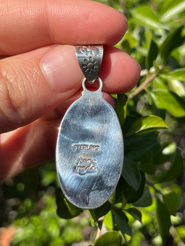 Wild Horse Oval Pendant | Sterling Silver 925 B691