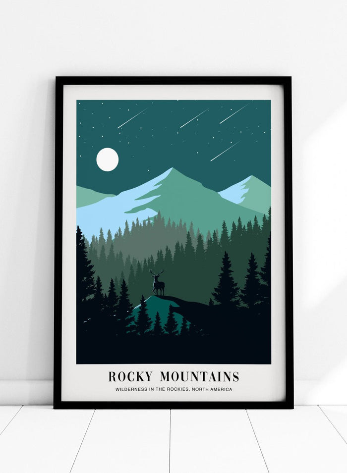 Wilderness in The Rocky Mountains Art Print_Sugar & Canvas