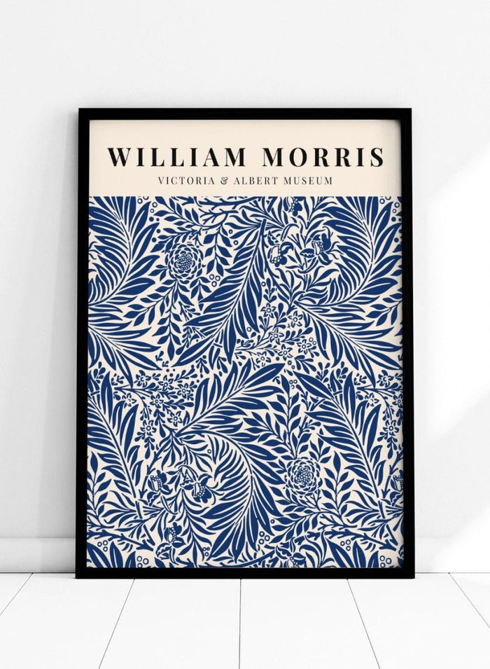 William Morris Blue Larkspur Art Print_Sugar & Canvas_William Morris