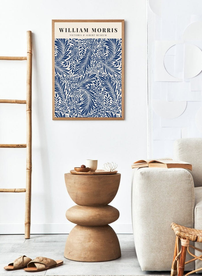 William Morris Blue Larkspur Art Print_Sugar & Canvas_William Morris