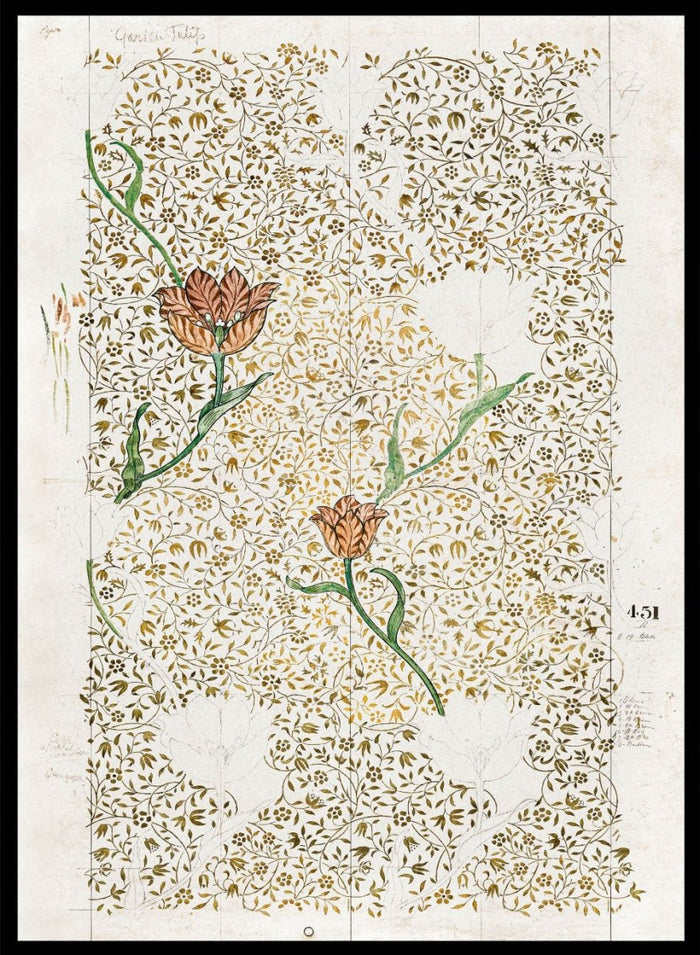 William Morris Garden Tulip 1885 Art Print_Sugar & Canvas_William Morris