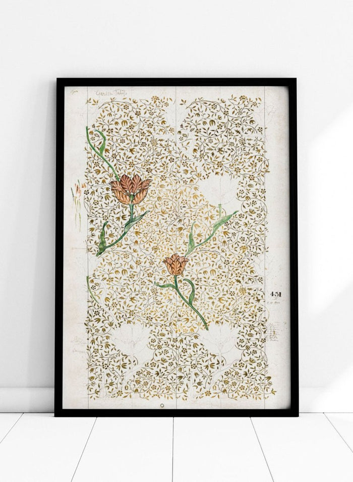 William Morris Garden Tulip 1885 Art Print_Sugar & Canvas_William Morris