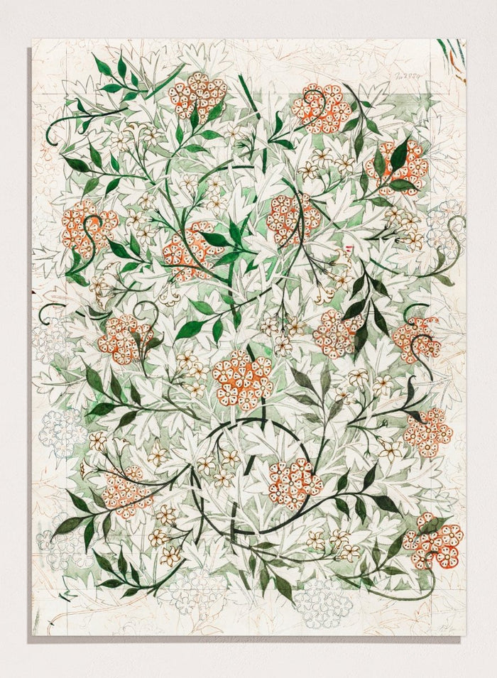 William Morris Jasmine Pattern Art Print_Sugar & Canvas_William Morris