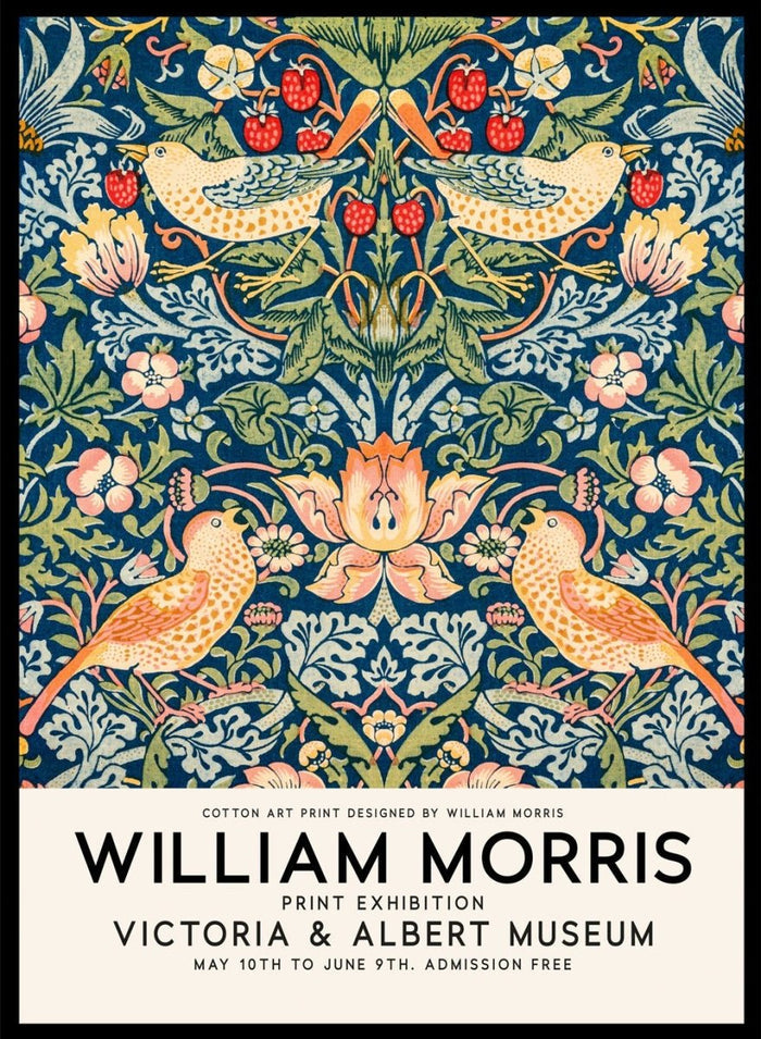 William Morris Strawberry Thief Art Print_Sugar & Canvas_William Morris