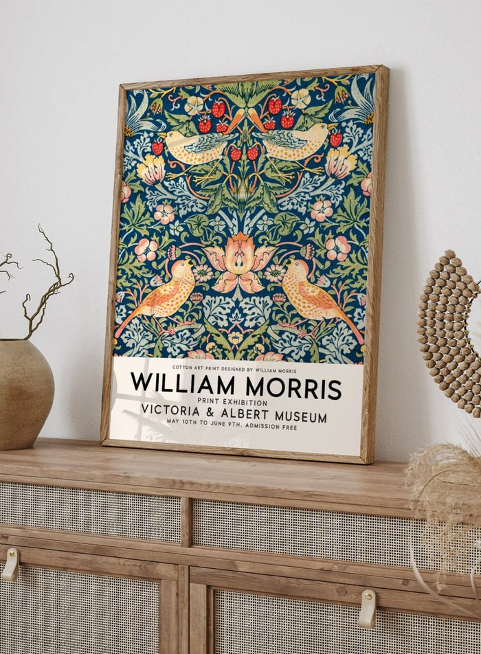 William Morris Strawberry Thief Art Print_Sugar & Canvas_William Morris